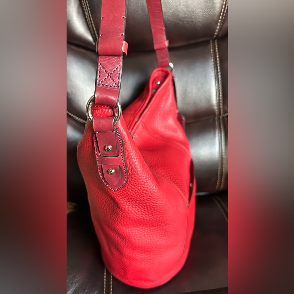 COLE HAAN LARGE Pebbled Leather Hobo Bag - Picture 15 of 16